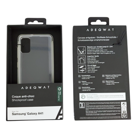 Coque Antichoc Transparent ADEQWAT pour Samsung Galaxy A41