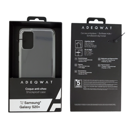 ADEQWAT Transparent Shockproof Case for Samsung Galaxy S20 Plus