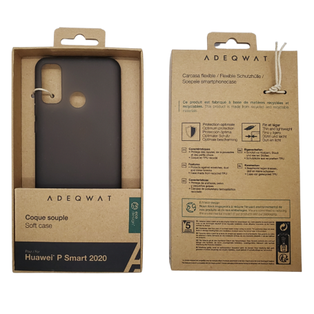 ADEQWAT Case for Huawei P Smart 2020 Eco Design Black