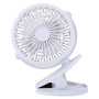 Mini Ventilateur de Bureau 3" USB Silencieux avec Pince AF-01 - Blanc