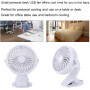 Mini Silent 3" USB Desk Fan with Clip AF-01 - White