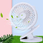 Mini Ventilateur de Bureau 3" USB Silencieux avec Pince AF-01 - Blanc