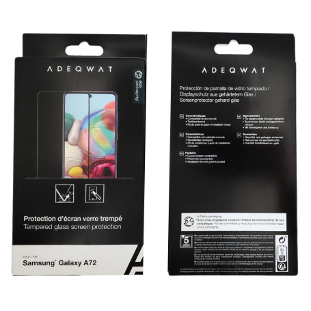 ADEQWAT Full Tempered Glass for Samsung Galaxy A72