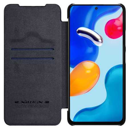 Étui Rabat Nillkin Qin pour Xiaomi Redmi 9 Marron