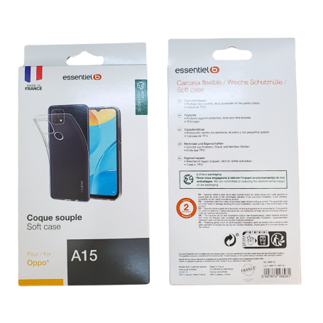 Coque Transparent ESSENTIELB pour Oppo A15