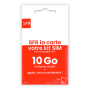 SFR Prepaid SIM Card Unlimited Mobile Connect Card +10 GB Internet No commitment