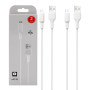 X118 USB / Micro USB Cable 1M - 2.4A - 2pcs - White