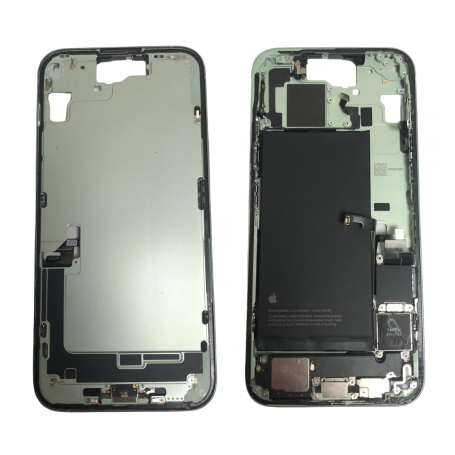 Back Cover Housing iPhone 15 Plus without Back Glass Green Battery (Original Dismantled) Grade A