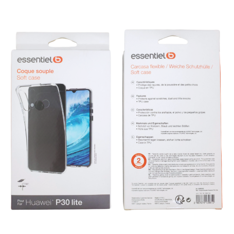 Coque Souple Transparent ESSENTIELB pour Huawei P30 Lite/XL