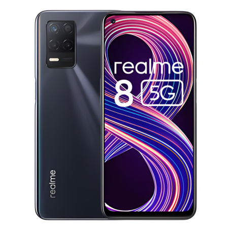 Realme 8 5G 128GB Black - Grade A with Box and Accessories