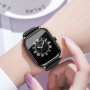 Women's Casual Waterproof Quartz Watch with Silicone Strap 2392-YH Silver Hands and Black Strap