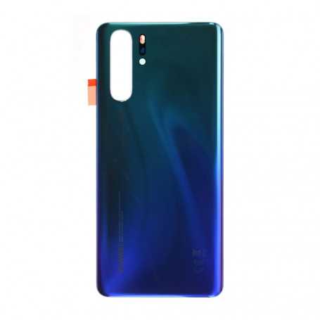 Vitre arrière Huawei P30 Pro Bleu Aurora - Avec logo + Adhésif