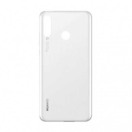 Vitre arrière Huawei P30 Lite Blanc - Avec logo + Adhésif