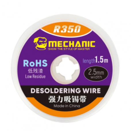 Desoldering Braid 2.5mm MECHANIC R350 2515