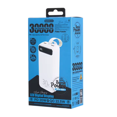 Power Bank 30000mAh RPP-522 REMAX - Black