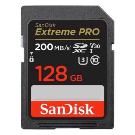 Carte mémoire SD SanDisk Extreme Pro SDXC UHS-I U3 Class10 128 Go