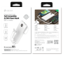 Power Bank 4 Cables (USB + Lightning + Micro + USB-C) 10000mAh 22.5W - DEVIA EP113 - White