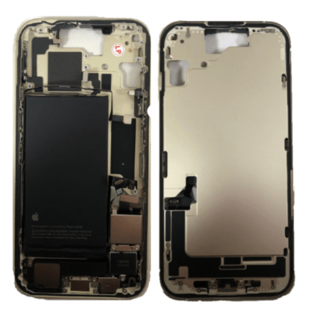 iPhone 14 Yellow Rear Chassis eSIM US without Rear Glass with Battery (Originally Disassembled) Grade A