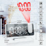 Digital Projection Alarm Clock with Large LED Screen