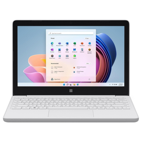 PC Portable Microsoft Surface Laptop SE 11" - 8 Go/128 Go SSD - Celeron 1.10 GhZ - Blanc - QWERTY - Grade AB - Sans Chargeur