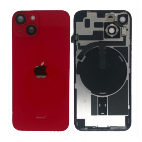 Vitre Cache Arrière iPhone 14 Rouge (Origine Demonté) - Grade A