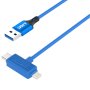 Câble De Récupération De Données iSoft à Double Interface Lightning/USB-C ISOFT IS-005