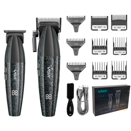 Tondeuse à cheveux + Tondeuse à cheveux Professionnelle 2 pcs VGR V-640