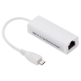 Adaptateur Micro-USB vers RJ45, Lan Ethernet Gigabit, 10/100/1000Mbps - Blanc