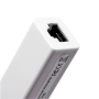 USB-C to RJ45 Adapter, Gigabit Ethernet Lan, 10/100/1000Mbps - White