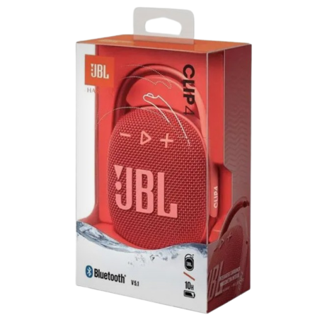 JBL CLIP 4 Portable Bluetooth Speaker - Red