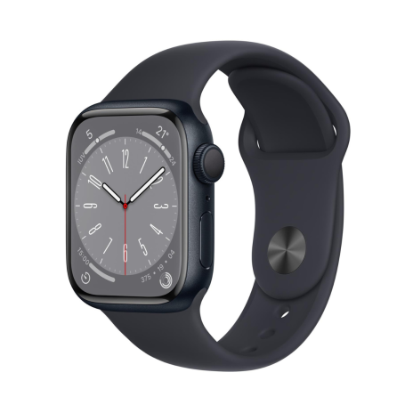 Montre Connectée Apple Watch Series 9 GPS 41mm Noir Aluminium Bracelet Sport S/M Noir - Comme Neuf - Avec Boîte et Chargeur