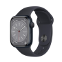 Montre Connectée Apple Watch Series 9 GPS 41mm Noir Aluminium Bracelet Sport S/M Noir - Comme Neuf - Avec Boîte et Chargeur