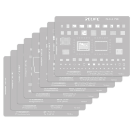 Buy RELIFE RL-044 IP CPU Stencil Set of 8 for iPhone High-Precision Steel Templates