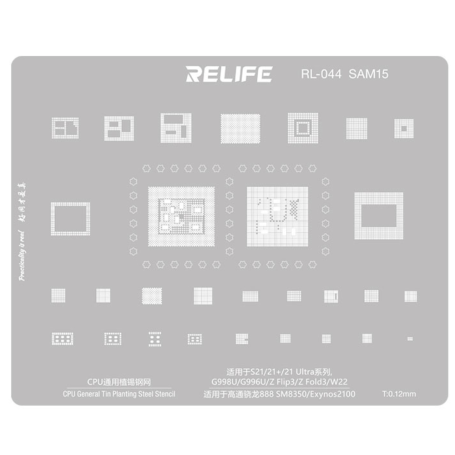 Steel Stencil for CPU RELIFE RL-044 SAM15