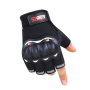 Gants de Protection Moto Demi-Doigt - Respirants