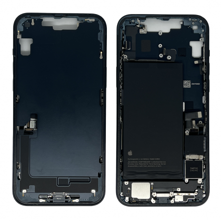 Châssis iPhone 14 Plus Noir Sans Vitre Arrière avec Batterie (Origine Demonté) - eSIM US - Grade B