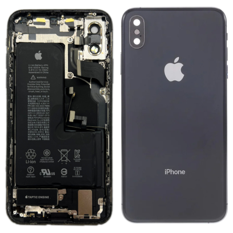 Châssis Complet iPhone XS Noir - Connecteur de Charge + Batterie (Origine Demonté) - Grade B