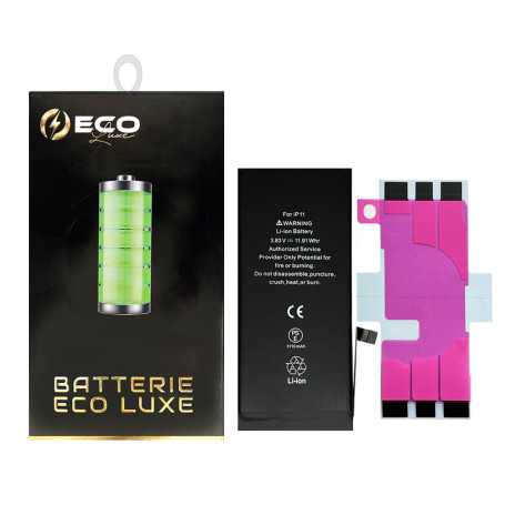 Batterie iPhone 11 3110mAh + Adhésifs - Puce Ti (ECO Luxe)