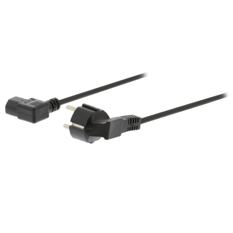 Câble d'alimentation Noir PC Moniteur Europeen Connecteur CEI C13 vers CEE 7/7, 2.5m, 10 A / 250 V