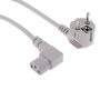 PC Monitor Power Cable European IEC C13 to CEE 7/7 Connector, 2.5m, 10A / 250V White