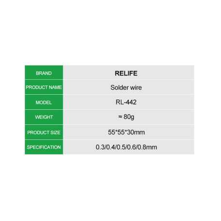 Fil à souder RELIFE RL-442 / 0,3 MM / 100 G