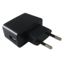 Adapter Sector USB KONROW UT-256E-5100ZY - 5V - 1A - 5W - Black - Bulk