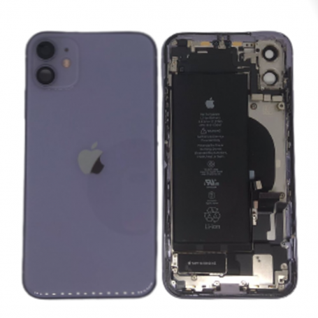 Châssis Complet iPhone 11 Violet - Connecteur de Charge + Batterie (Origine Demonté) Grade AB