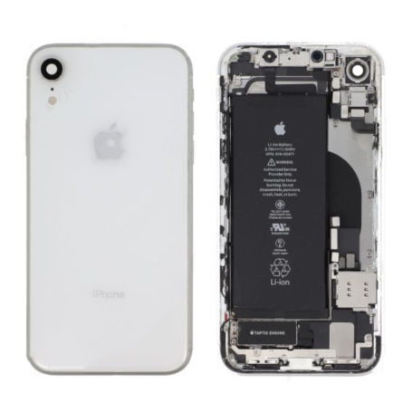 iPhone XR Complete Chassis White - Charging Connector + Battery (Original Dismantled) - Grade AB