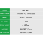 Microscope Trinoculaire 0.5X Interface CTV - Noir/Gris RELIFE RL-M5T Pro-B11