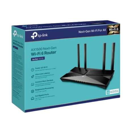 TP-LINK Gigabit WiFi 6 Router - AX1500 Dual-band Archer AX10