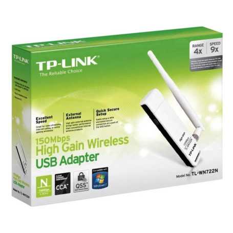 TP-LINK Adaptateur USB WiFi 2.0 TL-WN722N 150 MBit/s