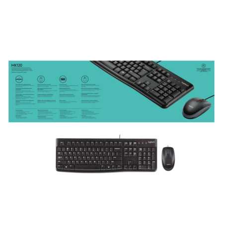 Logitech Desktop MK120 - Keyboard and Mouse Set - USB QWERTY EN