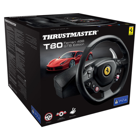 Volant Thrustmaster + Pedalier T80 Ferrari 488 Gtb Edition