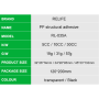 Structural Adhesive PP 10CC - Transparent RELIFE RL-035A